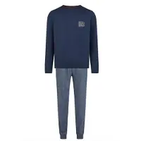 Phil&Co. Pyjama lang blauw denim