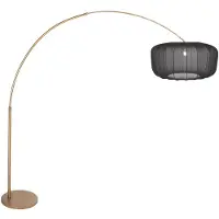Steinhauer Booglamp - vloerlamp Sparkled Light, brons / oud-messing, Woon-/ Eetkamer, metaal, Modern, booglamp