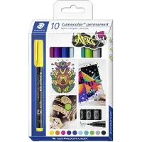 Sans marque STAEDTLER Lumocolor permanent pen F 318 - etui met 10 kleuren