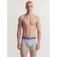 Jack & Jones Boxershorts 'JACSOLID' navy / grijs gemêleerd / zwart / zwart gemêleerd