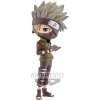 Banpresto Hatake Kakashi Naruto Shippuden Q Posket Figuur, 15 cm, Gouden, Eén maat