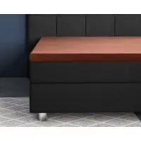 Primaviera Deluxe Topper Hoeslaken Satin Brown Satijn-90 x 220 cm