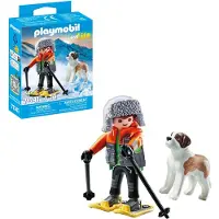 Playmobil My Life 71741 Garçon en raquettes avec Saint-Bernard