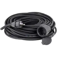 As Schwabe 60382 Stroom Verlengkabel 16 A Zwart 5.00 m H07RN-F 3G 2,5 mm²