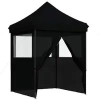 vidaXL Partytent 200 x 200 x 306 cm, zwart, Oxford-stof