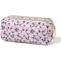 HEMA Etui dubbele rits 22x6x10cm bloem (multi)