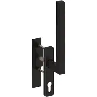 Hardbrass Hefschuifdeurgreep Geneve Enkel PC69 | Puur Zwart
