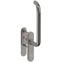 Hardbrass Hefschuifdeurgreep Stockholm enkel blind - RVS