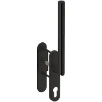 Hardbrass Hefschuifdeurgreep Toledo B enkel PC69 - zwart