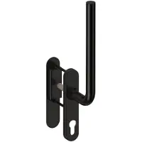 Hardbrass Hefschuifdeurgreep Oslo Enkel PC69 | Puur Zwart