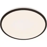 Signify Philips Functionele Plafondlamp Ozziet, 22 W, LED, Niet vervangbare lampen, 4000 K, 2500 lm, IP20, Zwart