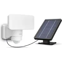 Philips LED-buitenspot op zonne-energie Tylus, wit, 3.000 K, sensor Tylus, wit / opaal, Kunststof, solar buitenlamp
