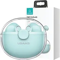 Usams Bluetooth 5.1 TWS oordopjes, Bu-serie, draadloos, groen, model Bhubu03
