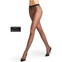 Falke Pure Matt eenkleurig materiaal transparant 20 DEN panty dames zwart - maat S