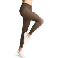Falke Cotton Touch eenkleurig katoen legging dames groen - maat XL