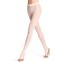 Falke Mystical Wave gedessineerd materiaal transparent 20 DEN panty dames wit - maat M-L