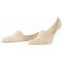 Falke Step High Cut onzichtbar eenkleurig katoen footies heren beige - maat 39-42