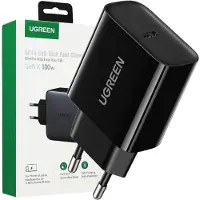 UGREEN Wall Charger - 1 USB-C Port - 20W - Black