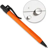 Rite in the rain weerbestendige duurzame oranje clickerpen - zwarte inkt (nr. OR11)