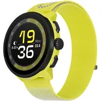 Suunto Run - Limoen gele glasvezelversterkte polyamide - sporthorloge met riem - nylon - afmeting band: M/L - display 1.32" - Bluetooth - 36 g - limoen