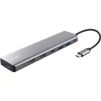Trust DALYX 7-IN-1 MULTIPORT ADAPTER USB-C dockingstation Geschikt voor merk (dockingstation): Universeel