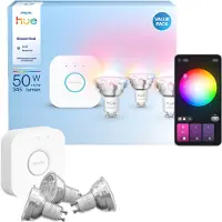 Philips Starterkit Wit En Gekleurd Licht 1 Bridge 3 Gu10-spots