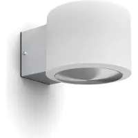 Philips Otis Wandlamp - UltraEfficient LED - Buitenlamp - 4.3W - Warmwit licht; 2700K - Roestvast staal - Opaal lichtelement