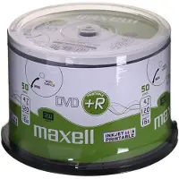 Maxell Dvd+r 120/4.7gb Spindle 50 White Printable