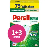Persil 1+3 gratis: Wasmiddel Power Bars Universal 75 stuks