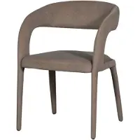 Vtwonen Arms Eetkamerstoel - Geweven Stof - Bruin - 80x60x54 cm