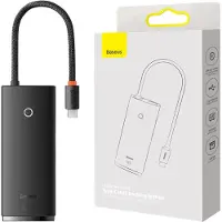 Baseus LITE SERIES BS-OH019 HUB ADAPTER TYPE-C 6 PORT Black station