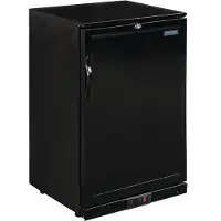 Polar G-Serie 900mm Barkoeling Enkele Deur 138L Zwart - GL015 - Horeca & Professioneel