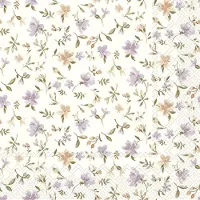 IHR - Lunch servetten - Fleurs lilac orange