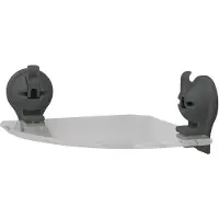 Eurotrail wandhoekplank 23 x 23 cm ABS grijs