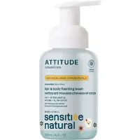 ATTITUDE Sensitive Skin Schuimende Baby Haar & Body wash 250 ml
