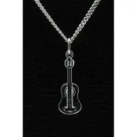 MOOYE ® - Collectie Zilveren Gitaar ketting hanger - 2