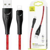 Usams U41 Serie - Gevlochten Lightning Kabel - 1m - Snel Laden - Rood