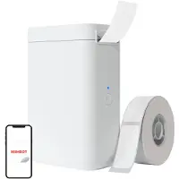 Niimbot D101 nešiojamas lipdukų spausdintuvas - baltas, Barcode scanner, Wit