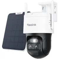 Reolink TrackMix LTE - 4G LTE 4K Dual-Lens Buitencamera - Zonder WiFi - Met Zonnepaneel - 360° PTZ & Auto-tracking - 6x Hybride Zoom - Kleuren Nachtzicht - SIM-kaart Inbegrepen