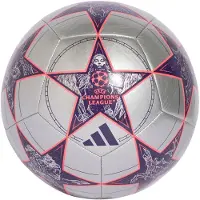 Adidas Voetbal Club Champions League 2025/26 - Zilver/Turbo/Donkerpaars