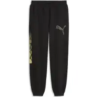 Puma Sportbroek lichtgeel / grijs / zwart
