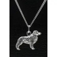MOOYE ® - Collectie Zilveren Nova scotia duck tolling retriever ketting hanger - groot