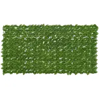 vidaXL Balkonscherm met bladeren Groen en Geel 200 x 100 cm