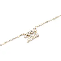 Daniel Wellington CRYSTAL ZODIAC DW00400929 GOLD-PLATED WATERMAN KETTING MET ZIRKONIA'S 1 STUK