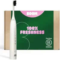 Boombrush BOOM Elektrische Tandenborstel - 180 dagen Batterij - The Boost - Wit - Sonische Tandenborstel - Duurzaam