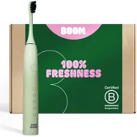 Boombrush BOOM Elektrische Tandenborstel - 180 dagen Batterij - The Boost - Groen - Sonische Tandenborstel - Duurzaam