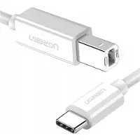 UGREEN - Printerkabel - Printer kabel usb - USB 2.0 - USB-C - 1.5 Meter - Wit