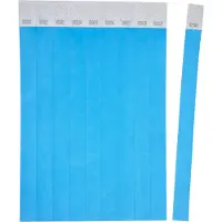 Avery Scheurvrije papier polsbandjes TYVBL - Tyvek - 19 x 256 mm – genummerd (niet afdrukbaar) – blauw – 500 stuks