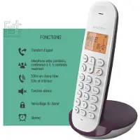 Logicom DECT ILOA 150 SOLO vastelijntelefoon, auberginekleur