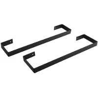 Sapho Enis handdoekhouders 2 stuks 61x4cm mat zwart